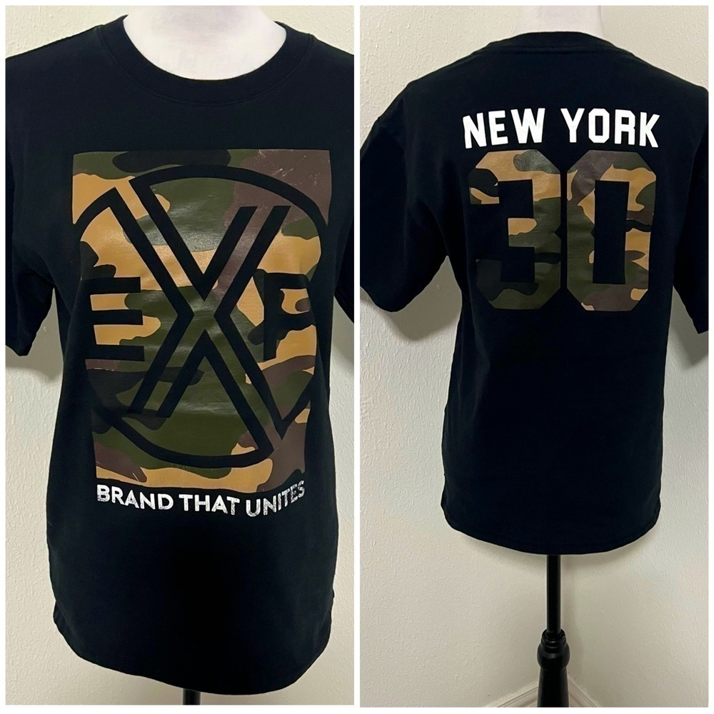 Express Men’s Camo XS Graphic “Brand That Unites” BACK New York Camo 30 T-Shirt